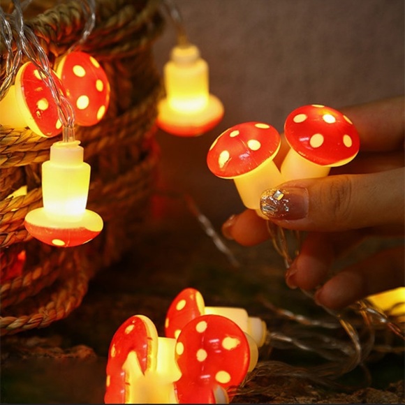 Other - 🎉5/$20🎉 10 FT Mushroom String Lights USB